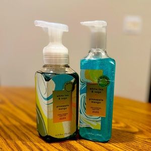 White tea & sage & pineapple mango hand soap bundle!